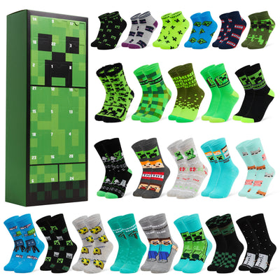 Minecraft strumpor adventskalender 2025 – Creeper-nedräkning för gamers