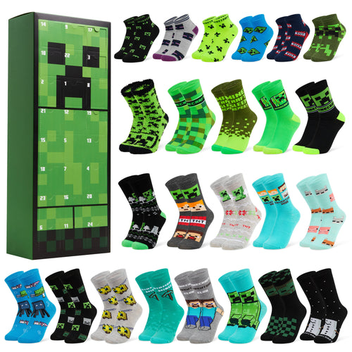 Minecraft strumpor adventskalender 2025 – Creeper-nedräkning för gamers