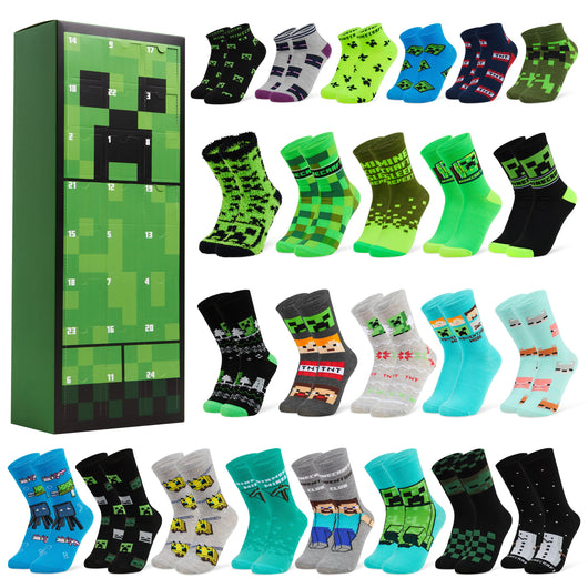 Minecraft strumpor adventskalender 2025 – Creeper-nedräkning för gamers