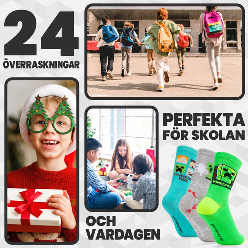 Minecraft strumpor adventskalender 2025 – Creeper-nedräkning för gamers