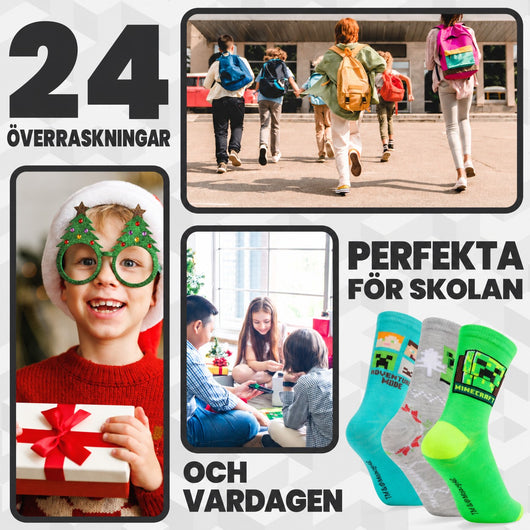 Minecraft strumpor adventskalender 2025 – Creeper-nedräkning för gamers