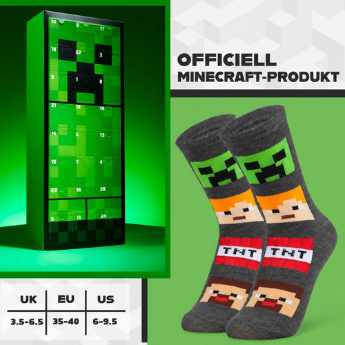 Minecraft strumpor adventskalender 2025 – Creeper-nedräkning för gamers