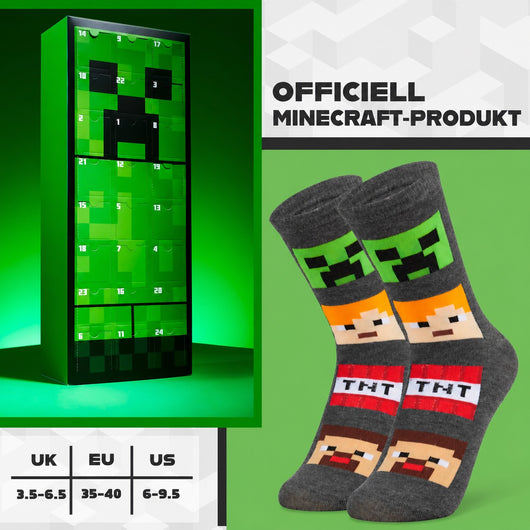 Minecraft strumpor adventskalender 2025 – Creeper-nedräkning för gamers